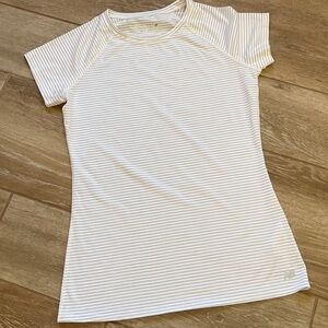 Running Workout X-Static Striped Tee Shirt MEDIUM